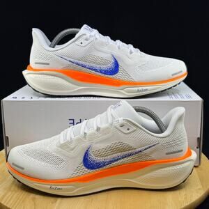 Nike Air Zoom Pegasus 41 Fingerprint Size 7 Women's White Orange Blue HF7362-900